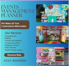 Events management | Wedding events | Birthday party Decoration