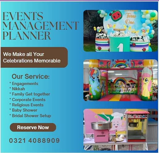 Events management | Wedding events | Birthday party Decoration 0