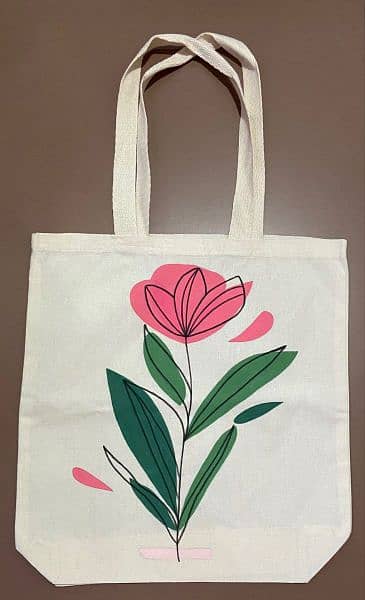 Customized Hand painted tote bags 4