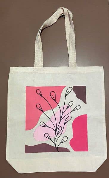 Customized Hand painted tote bags 5