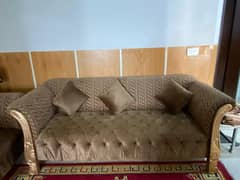 Orignal wooden Velvet Poshing Sofa Set 0