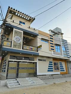 TURN YOUR DREAMS INTO REALITY 

One Of The Top Notch construction & Ultra Modern Architect 120 sq yards corner lease banglow on 40 feet road and 240 sq yd facing house for sale at super hot location in SAADI TOWN