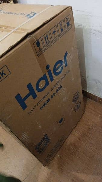 HAIER 8.5 KG FULLY AUTOMATIC UN-TOUCH PC LUSH CONDITION IN WARRANTY 1