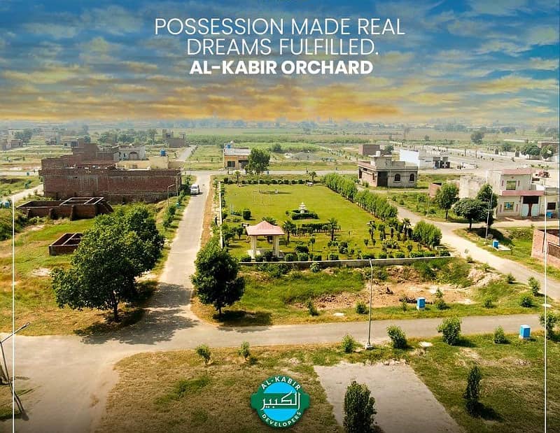 5 MARLA RESIDENTIAL PLOT ON 3 YEARS EASY INSTALLMENTS IN AL KABIR ORCHARD MAIN GT ROAD LAHORE 2