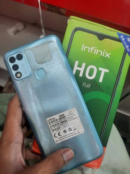 Infinix Hot 10 play With box 0