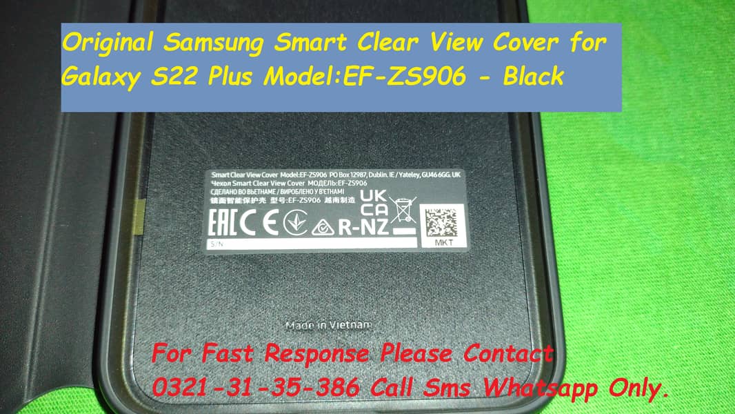 original samsung smart clear view cover for galaxy s22 plus 7