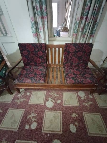 5 seater quality wooden sofa set 3