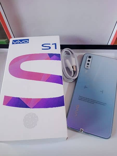 vivo S1 (8Gb/256Gb) ram full new with box and charger lush condition 1