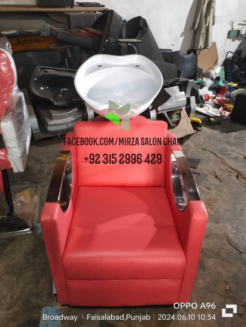 Saloon chair / Barber chair/Cutting chair/Massage bed/ Shampoo unit 8