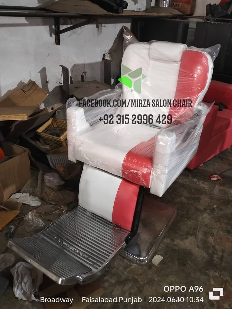 Saloon chair / Barber chair/Cutting chair/Massage bed/ Shampoo unit 9