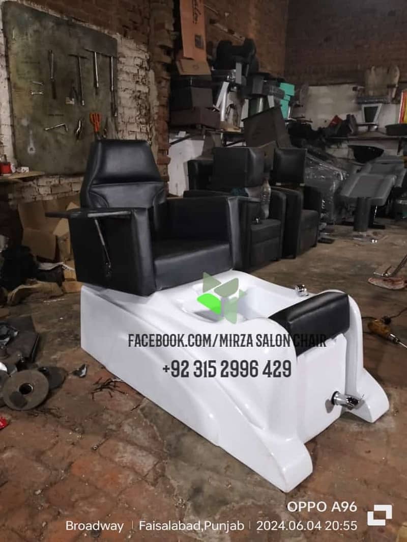 Saloon chair / Barber chair/Cutting chair/Massage bed/ Shampoo unit 13