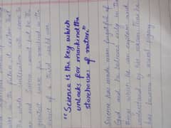 Hand written assignments