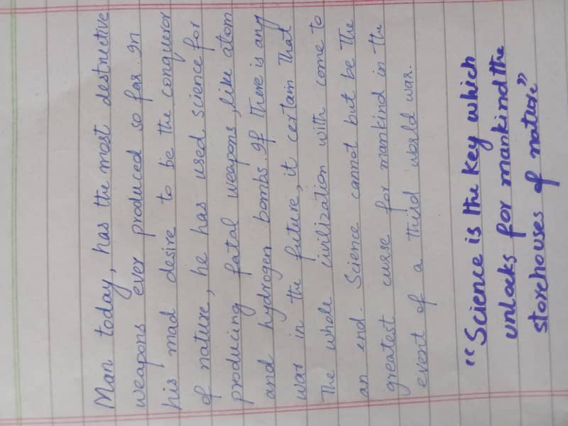 Hand written assignments 1