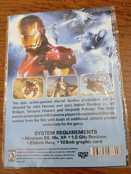 original new official video game SEGA - Iron Man 1