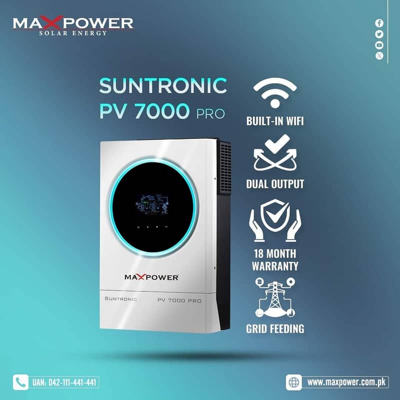 Max Power Suntronic Hybrid PV 7000 6-KW 0