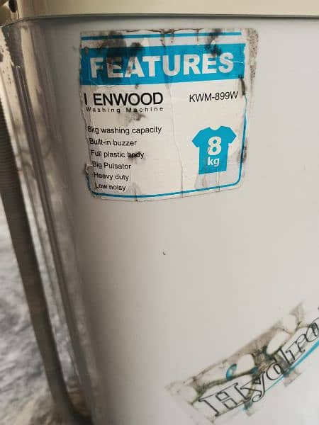 Kenwood washing machine KWM-899W, 8 kg 4