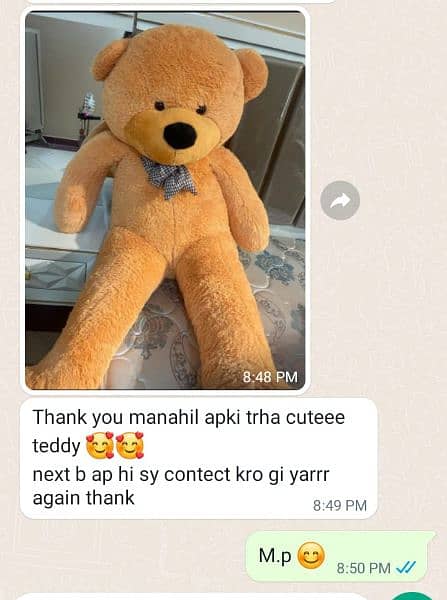 imported tedy bear gaint size 3 feet to 7 feet all sizes available 3