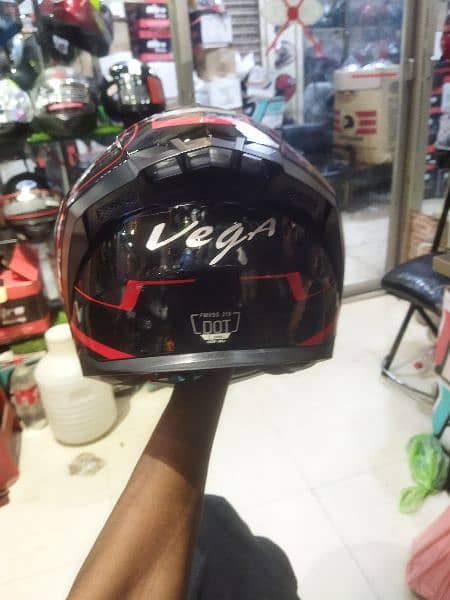 vega helmet one day used Dot certificate double glass 7