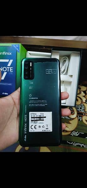 infinix note 7 lite ha saaf fone ha 4/64 full box ke sath 2