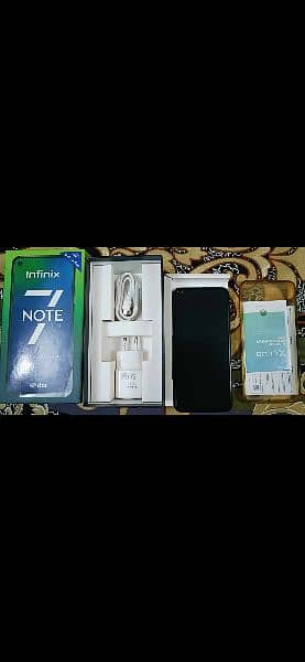 infinix note 7 lite ha saaf fone ha 4/64 full box ke sath 3