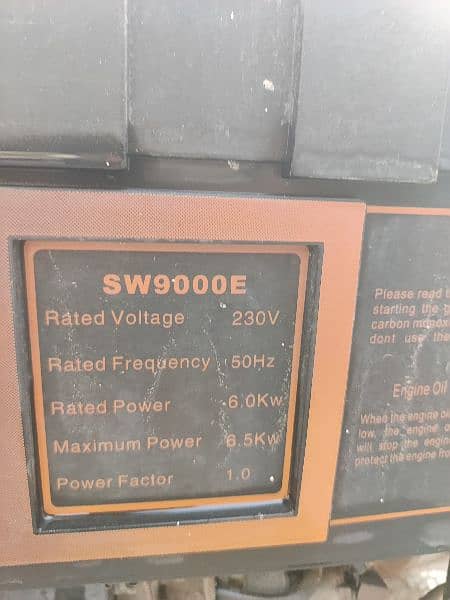 SWAN SW9000 E fully functional portable generator 3