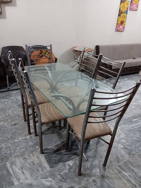 iron dining table 6 seater 2