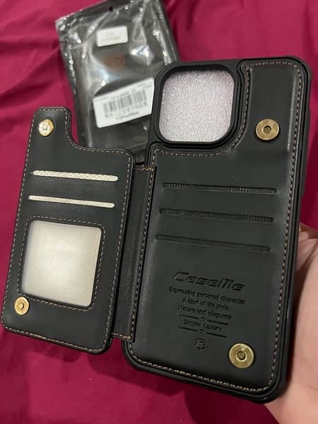 Iphone 15 pro max leather wallet Case Cover 1