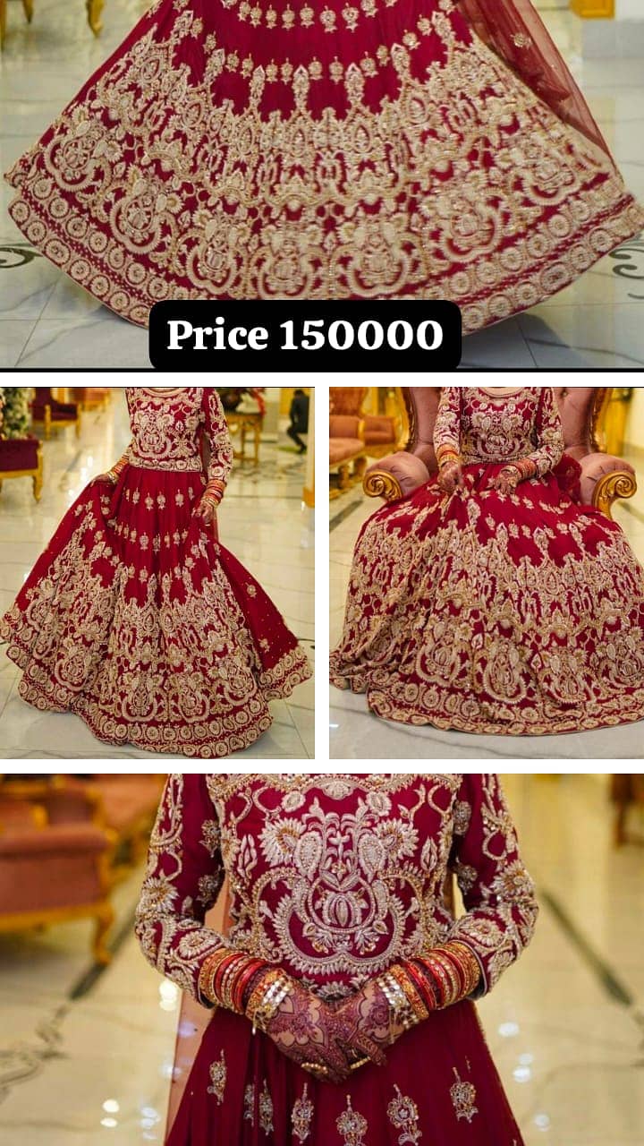 Bridal lehnga | bridal dress | Barat Red Lehnga | wedding dress 0