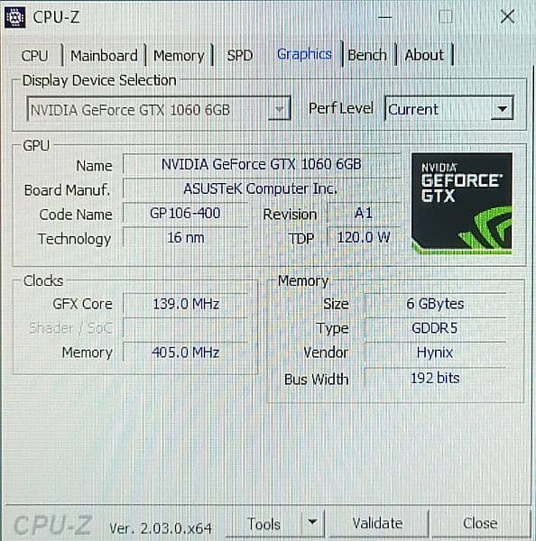 GTX 1060 6GB|Asus Dual| 1