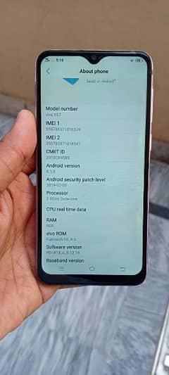 Vivo Y97 Mobile Available For Sale 8/256 Single SIM PTA Approved! 0