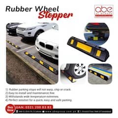 RUBBER WHEEL STOPPER