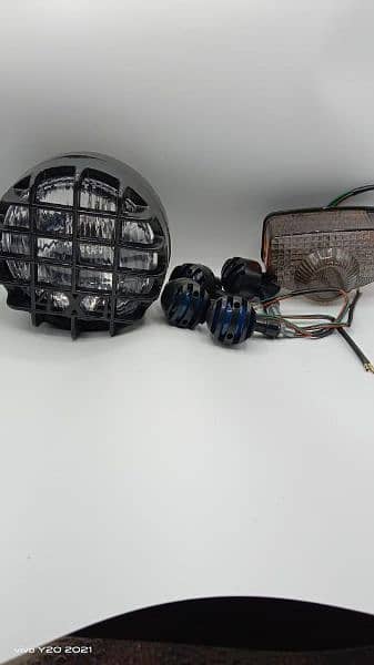 bike headlight & backlight or indicator set 2