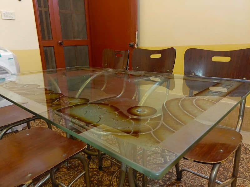 Dining Table with 5 wood chairs 1