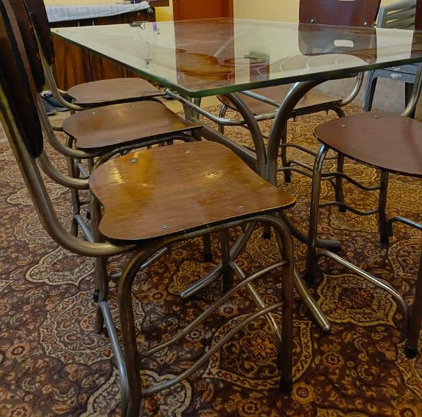 Dining Table with 5 wood chairs 4