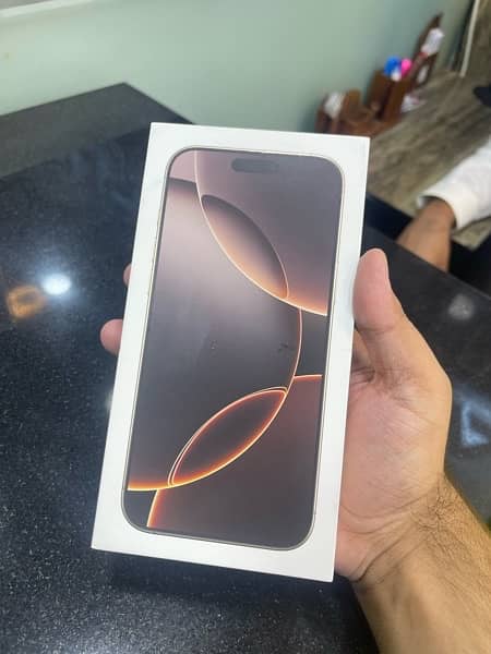 iphone 16pro max 256gb desert titanium box pack non active 0