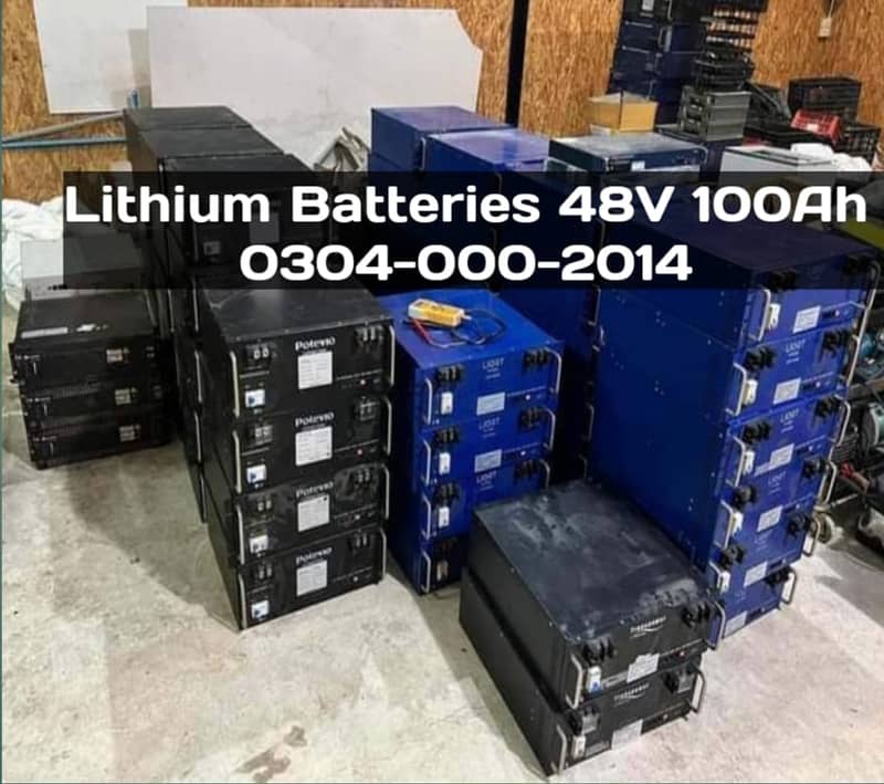 Lithium Batteries 48V 100Ah  For Solar & Batteries 0