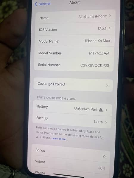 IPhone Xsmax pta approved 10/10 condition 256gb memory 4