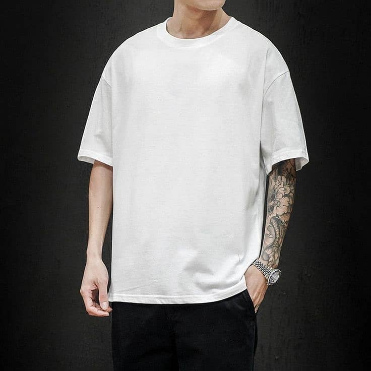 New Plain White Baggy T-Shirts UniSex Available - Custom Designs. 4