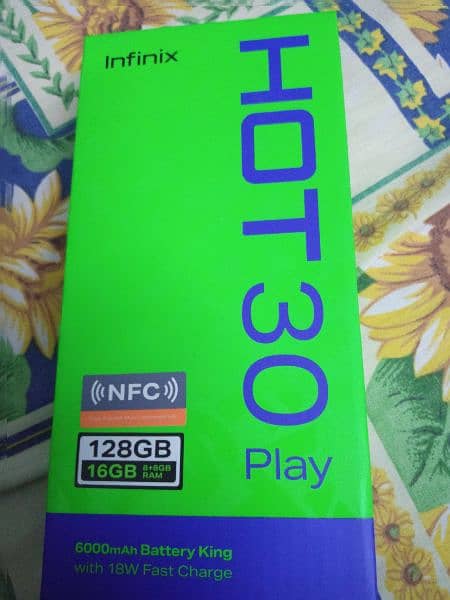 Infinix Hot 30 play Ram 16 Gb Memory 128gb Not Exchange only Sal phone 0