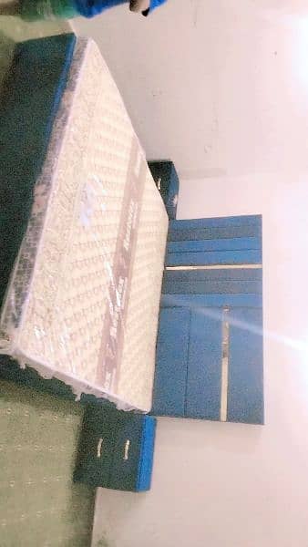 Velvet bed for sale with mattress 8