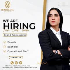 Required Female Brand Ambassador and model