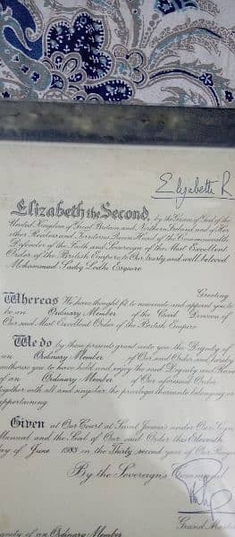 QUEEN ELIZABETH the second signed letter 0