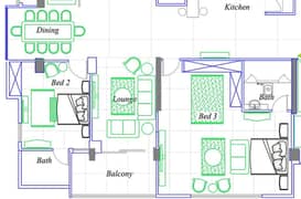 I will make Autocad 2D floor plan with best  planning designs for your