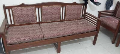 wooden sofa