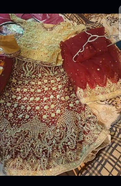 bridal lehnga complete set for sale 3