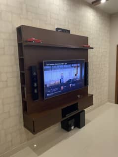 Solid wood tv unit