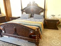 used bed, old furniture , sheesham bed, wooden bed, used furniture