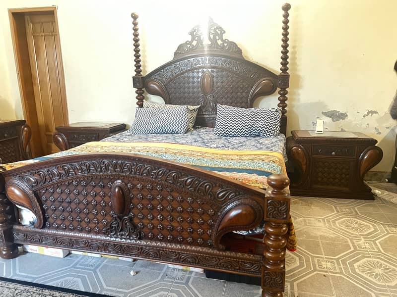 used bed, old furniture , sheesham bed, wooden bed, used furniture 4