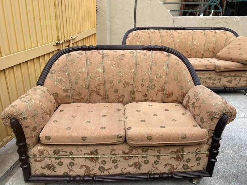 Vintage, beautiful, comfortable sofa set, real wood 1