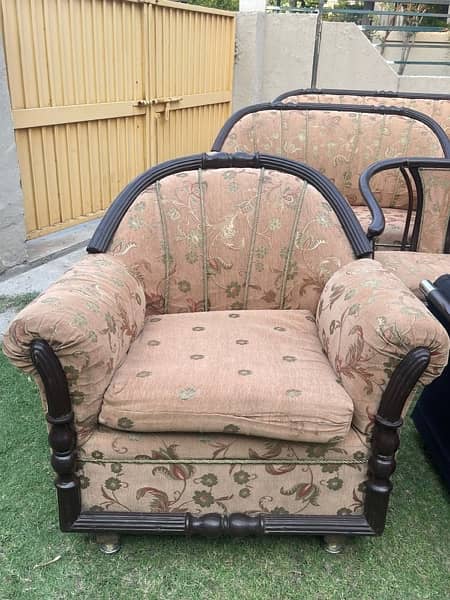 Vintage, beautiful, comfortable sofa set, real wood 3